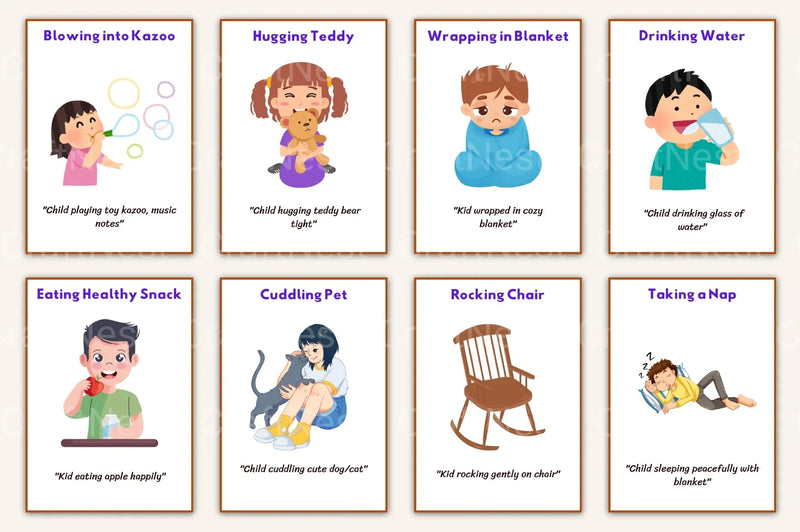 Coping Skills Flashcards for Kids - CraftNest - Digital Crafting and Art