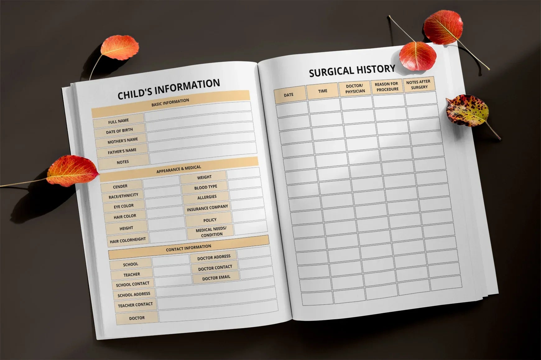 Family Medical Binder Planner - CraftNest - Digital Crafting and Art
