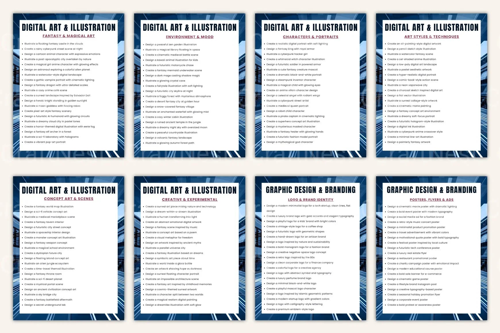 Art Prompt Library: Creative Inspiration Hub - CraftNest - Digital Crafting and Art