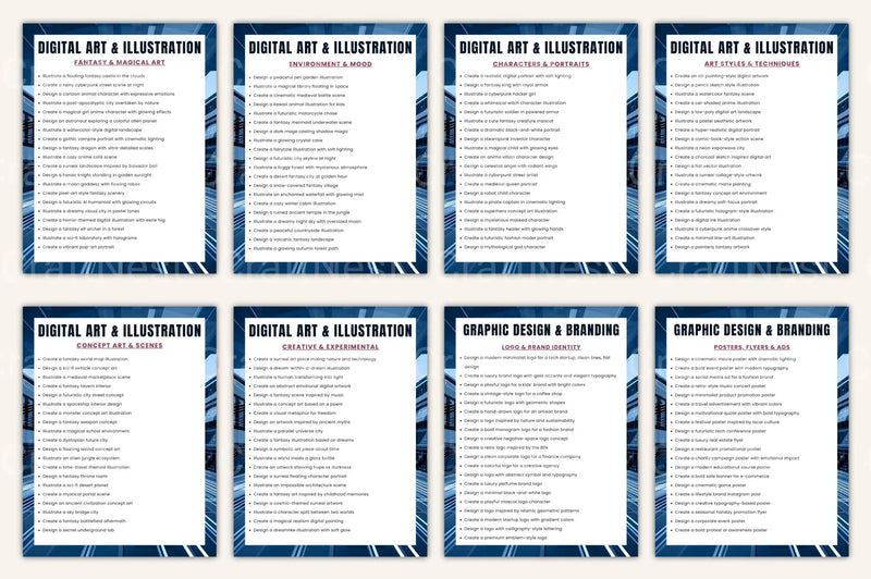 Art Prompt Library: Creative Inspiration Hub - CraftNest - Digital Crafting and Art