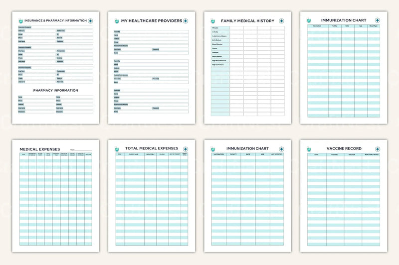 Medical Tracker Ultimate: Comprehensive Health Management Tool - CraftNest - Digital Crafting and Art