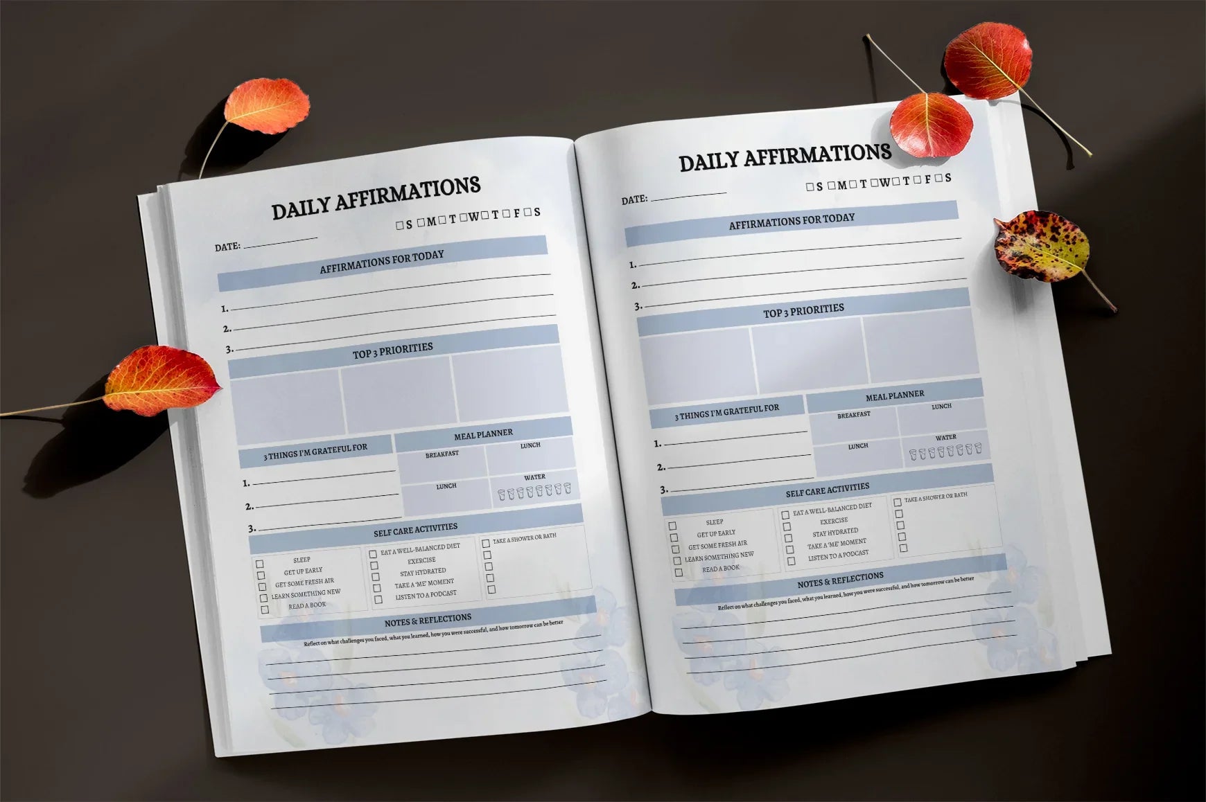 Daily Affirmations Planner  Bundle - CraftNest - Digital Crafting and Art