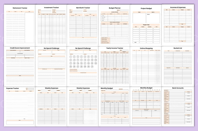 Budget Planner Template - CraftNest - Digital Crafting and Art