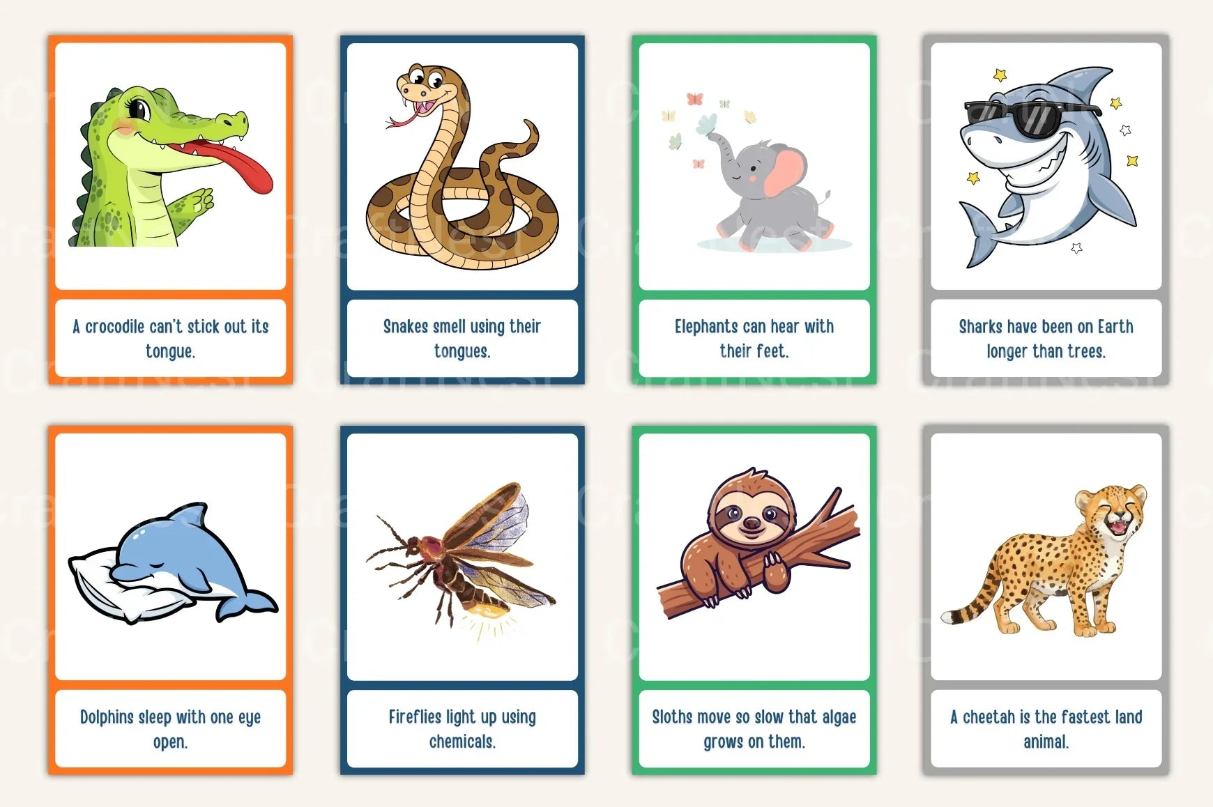 Science Facts for Kids: 100 Flash Cards - CraftNest - Digital Crafting and Art