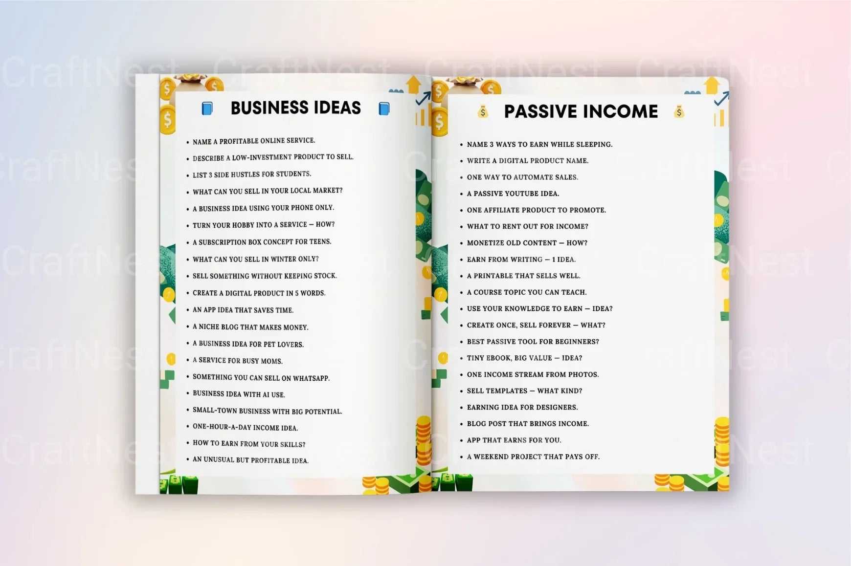 Profit Prompts Planner for Success - CraftNest - Digital Crafting and Art