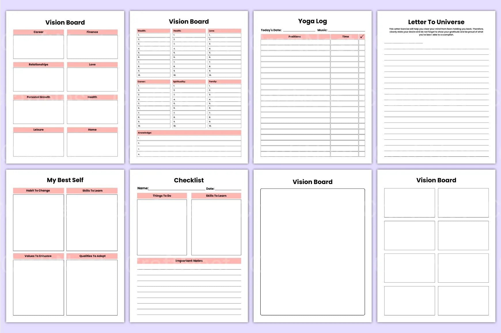 Vision Board Planner 2023 - CraftNest - Digital Crafting and Art