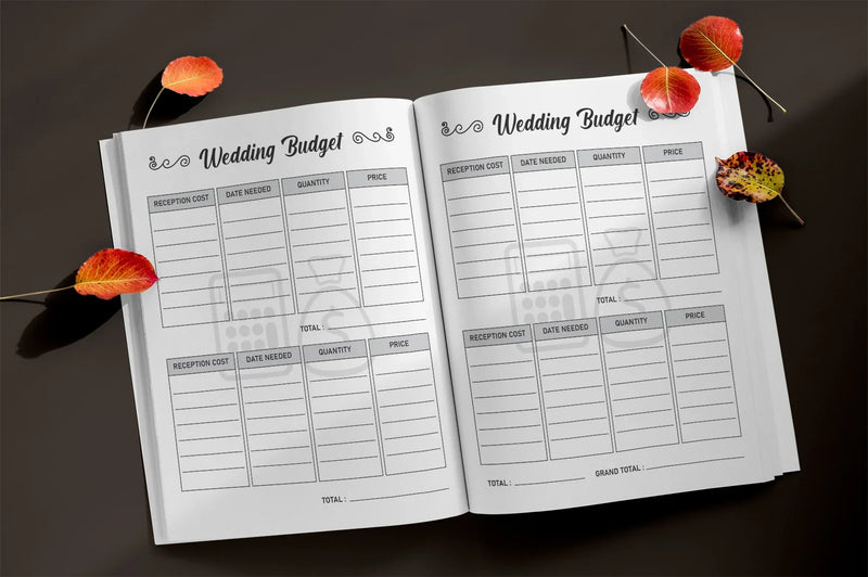 Wedding Budget Planner - CraftNest - Digital Crafting and Art