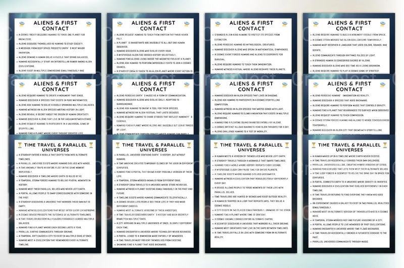 Engaging Sci-Fi Writing Prompts Book - CraftNest - Digital Crafting and Art