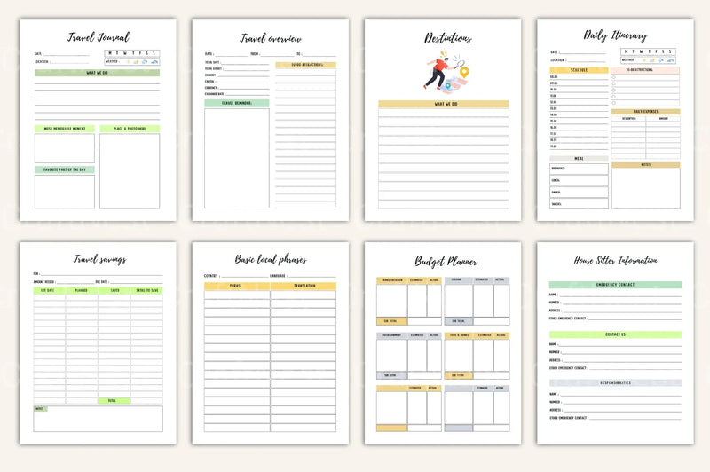 Ultimate Travel Planner Guide - CraftNest - Digital Crafting and Art
