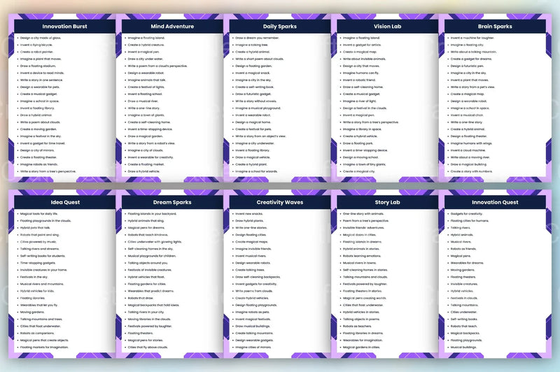 Idea Fountain Prompts for Creative Inspiration - CraftNest - Digital Crafting and Art