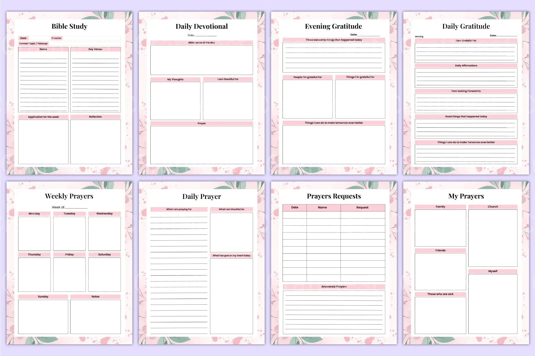Bible Prayer Guide - CraftNest - Digital Crafting and Art
