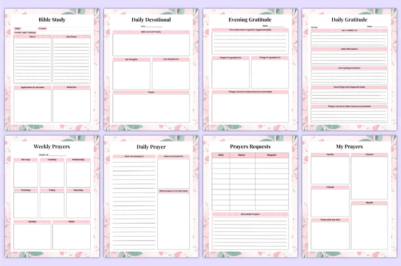 Bible Prayer Guide - CraftNest - Digital Crafting and Art
