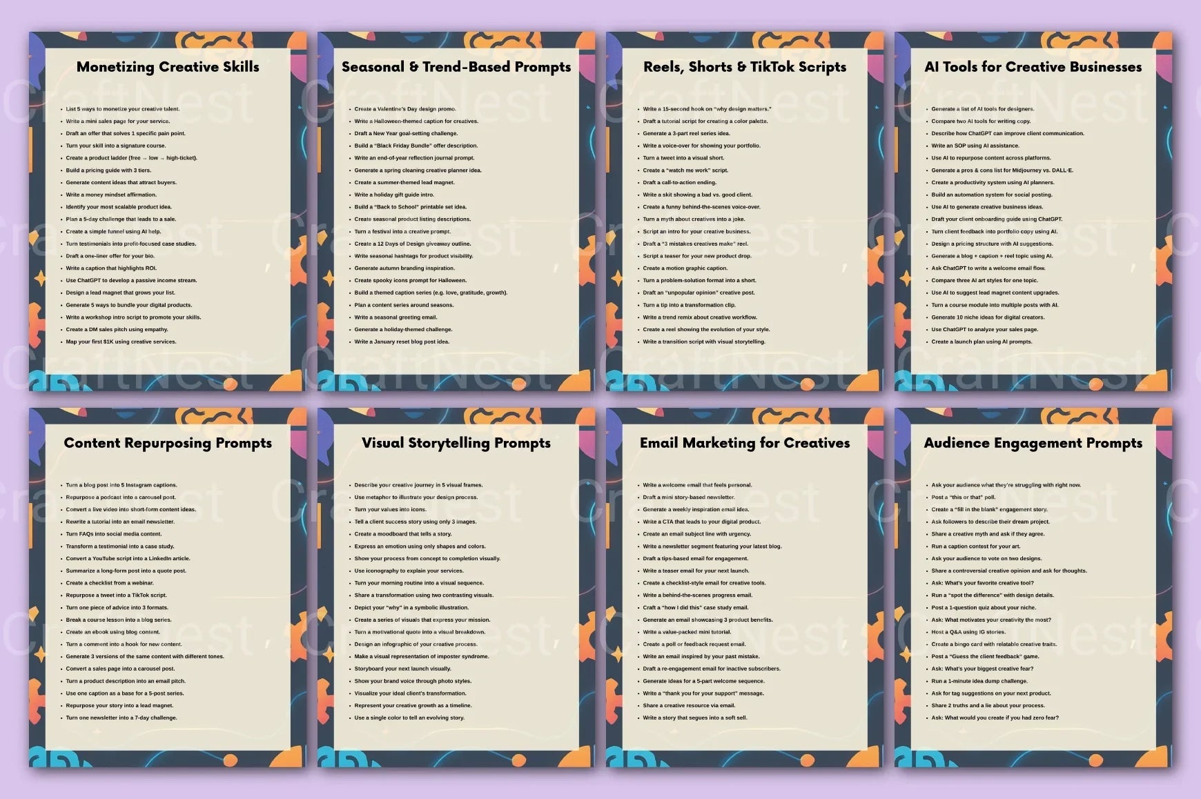 Creative Prompts for Designers, Writers, and Creators - CraftNest - Digital Crafting and Art