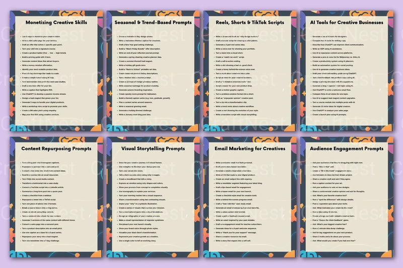 Creative Prompts for Designers, Writers, and Creators - CraftNest - Digital Crafting and Art