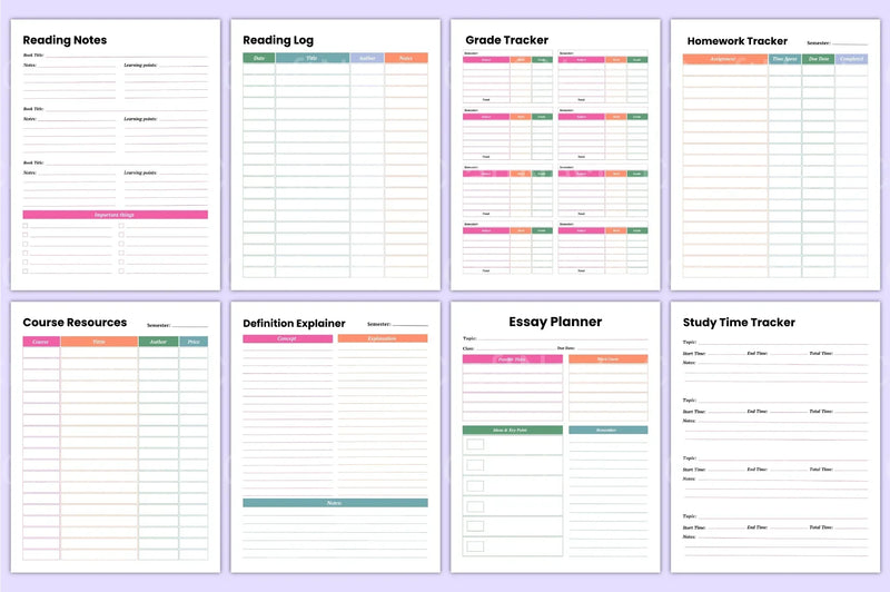 Student Planner 2023 - CraftNest - Digital Crafting and Art