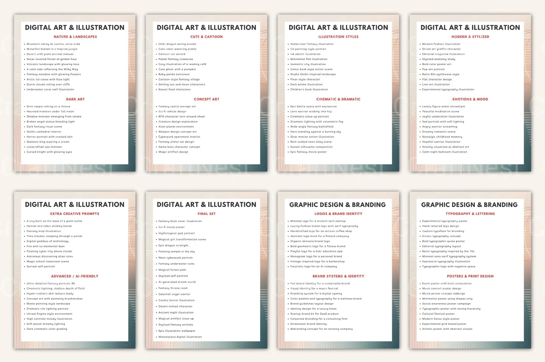 Creative Visual Prompt Book for Inspiration - CraftNest - Digital Crafting and Art
