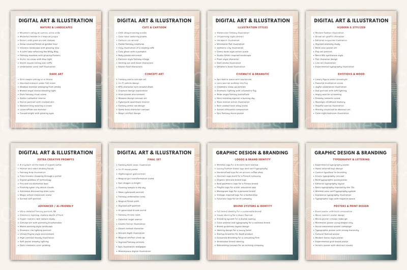 Creative Visual Prompt Book for Inspiration - CraftNest - Digital Crafting and Art