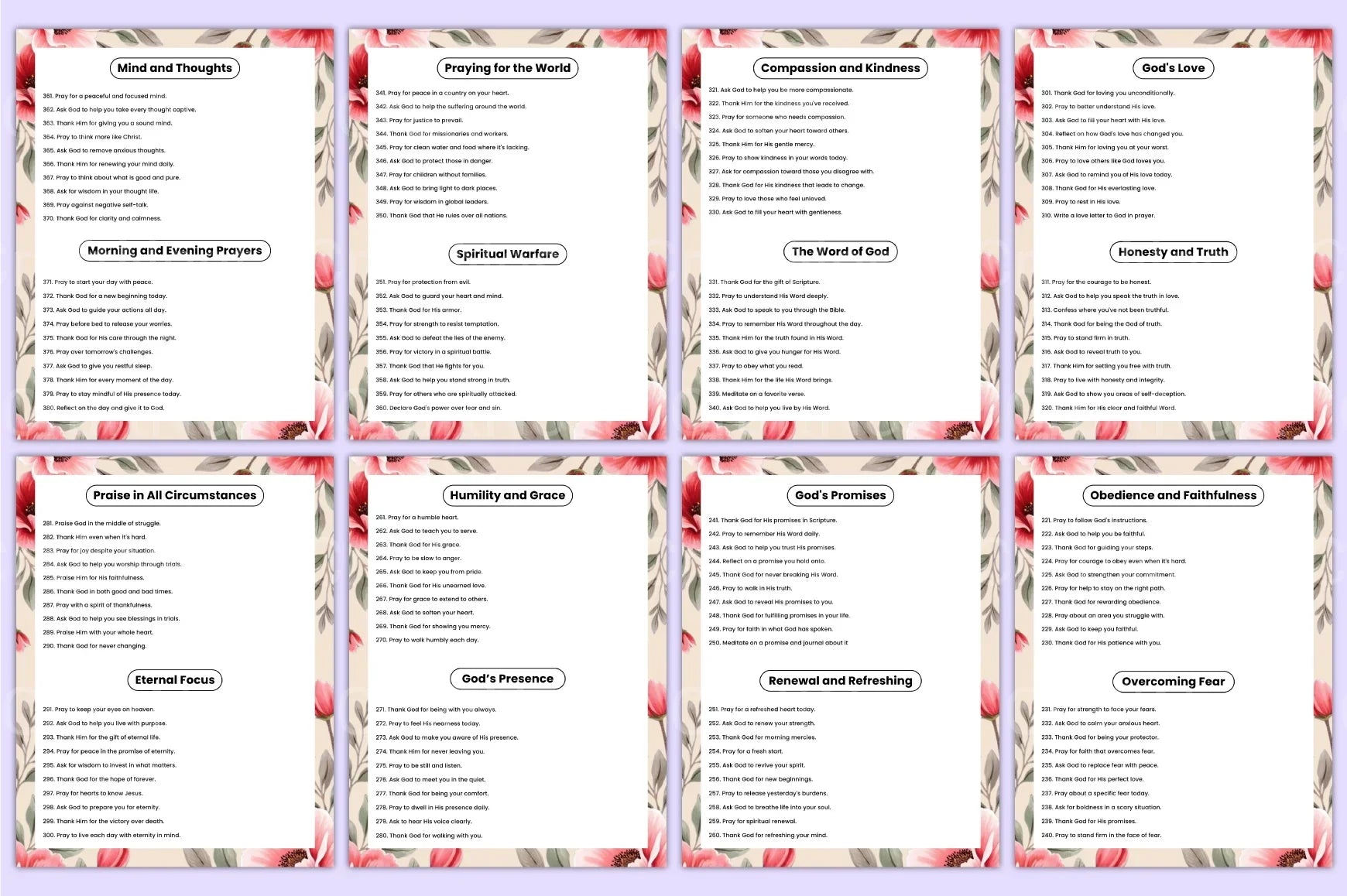 Prayer Prompts Guide for Inspiration - CraftNest - Digital Crafting and Art