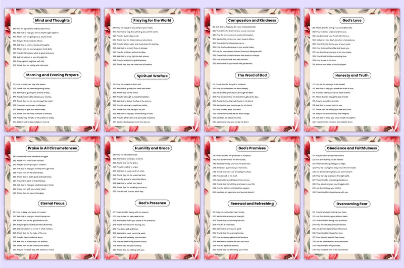 Prayer Prompts Guide for Inspiration - CraftNest - Digital Crafting and Art