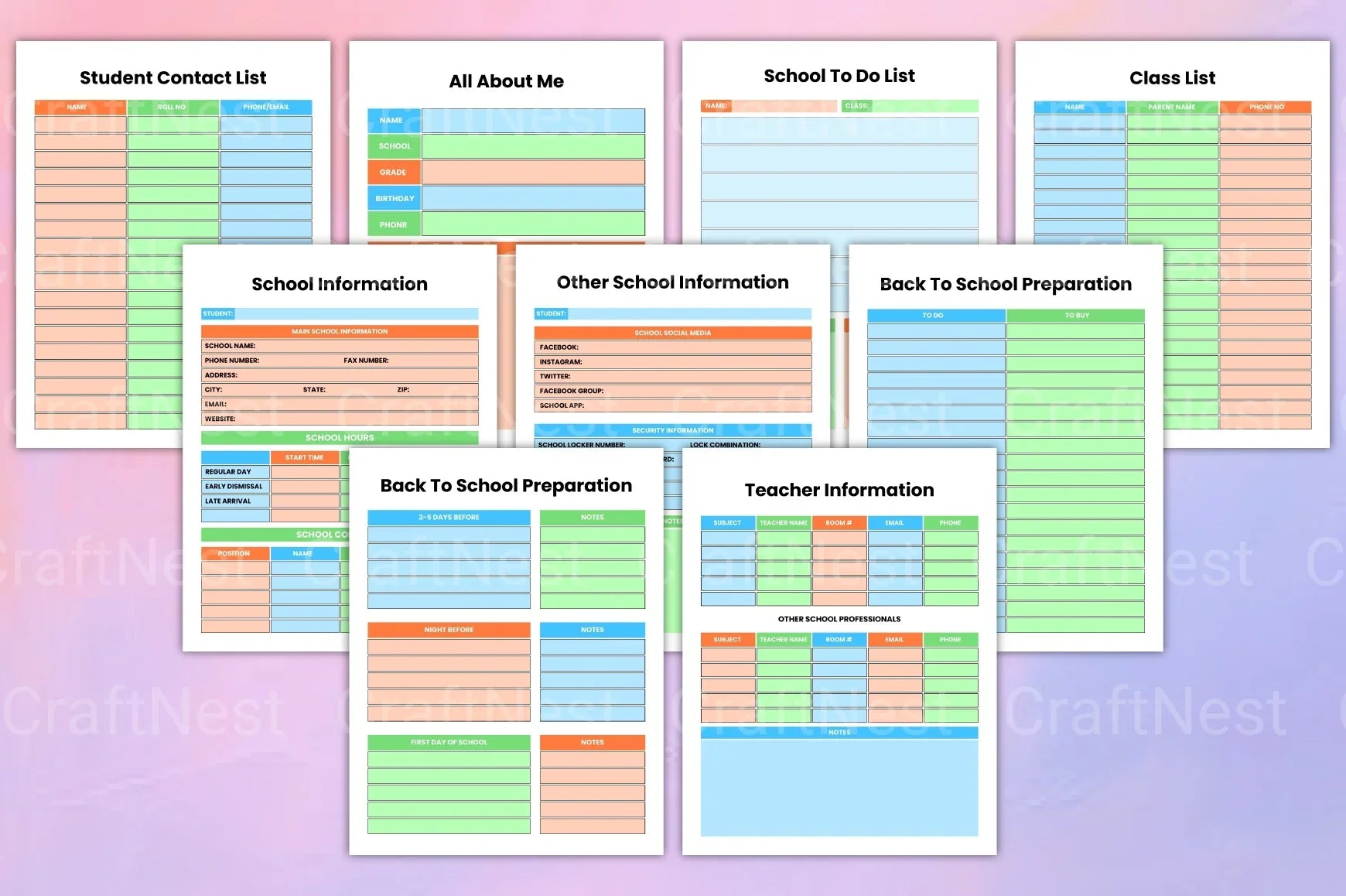 Back to School Essentials - CraftNest - Digital Crafting and Art