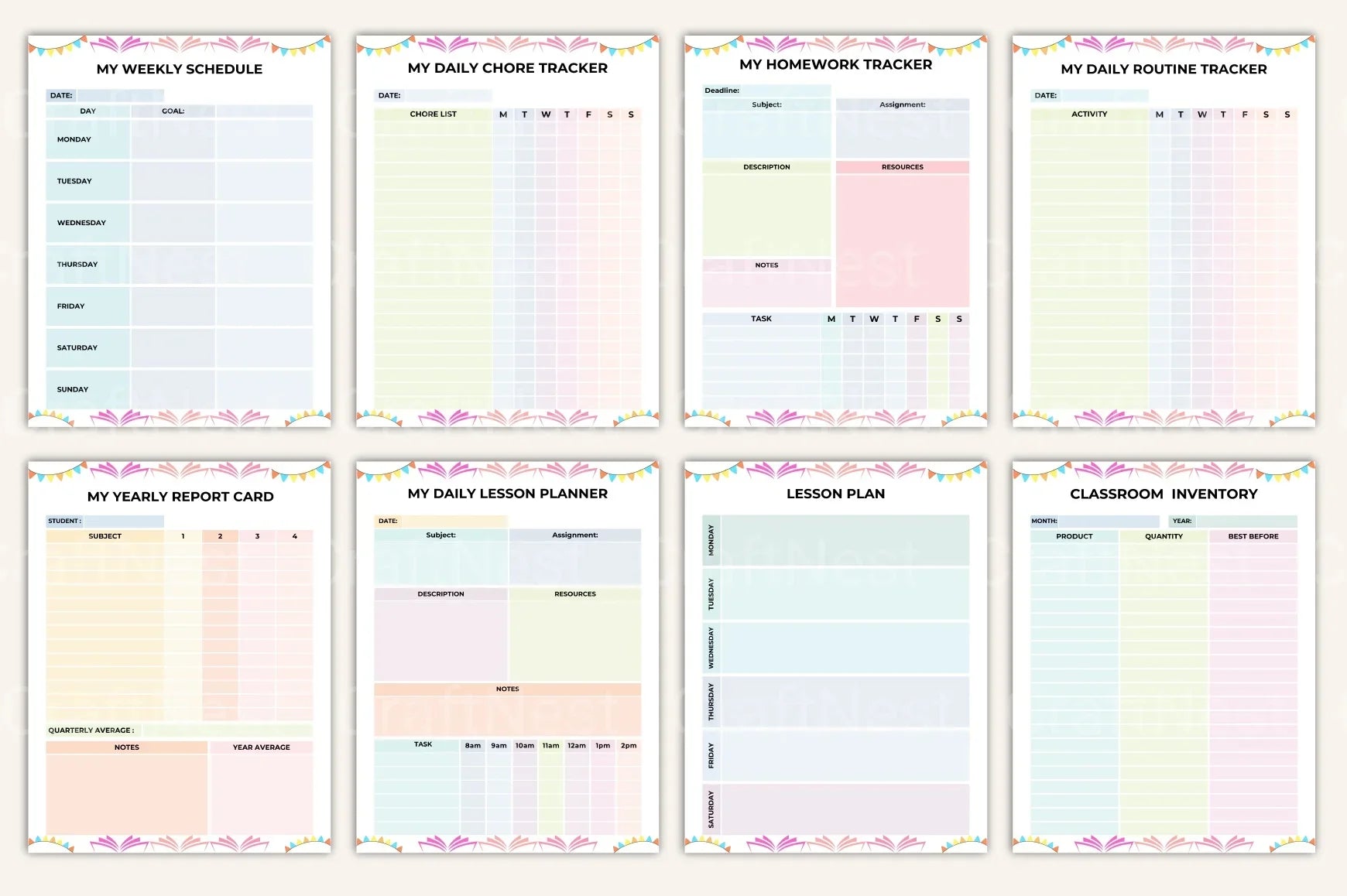 Teacher Planner: Organize Your Classroom Efficiently - CraftNest - Digital Crafting and Art