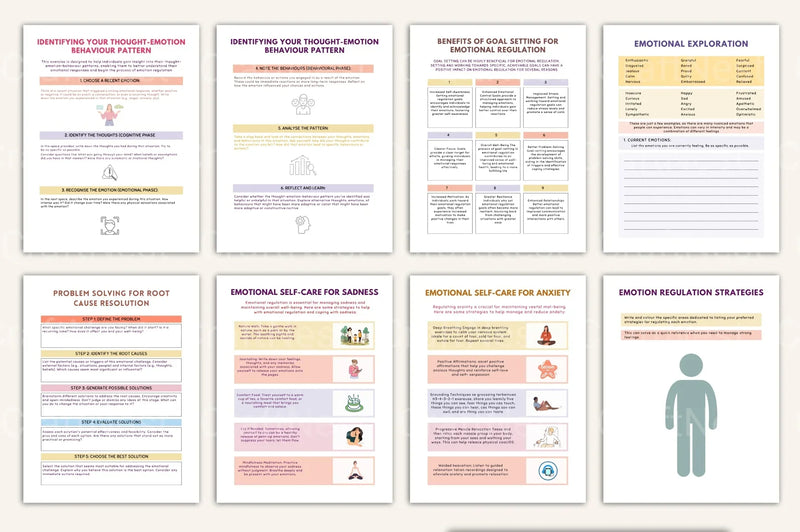 Emotion Processing Worksheets for Personal Growth - CraftNest - Digital Crafting and Art
