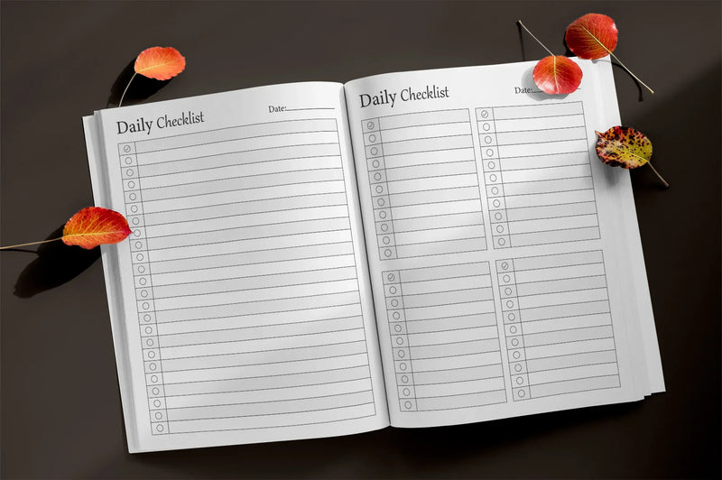 Daily Checklist Planner - 100 Planner - CraftNest - Digital Crafting and Art