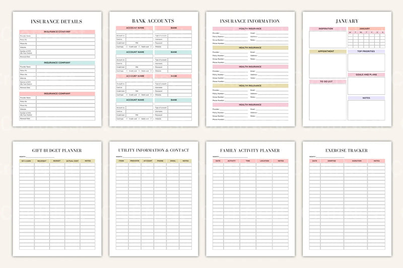 Ultimate House Management Binder for Organization - CraftNest - Digital Crafting and Art