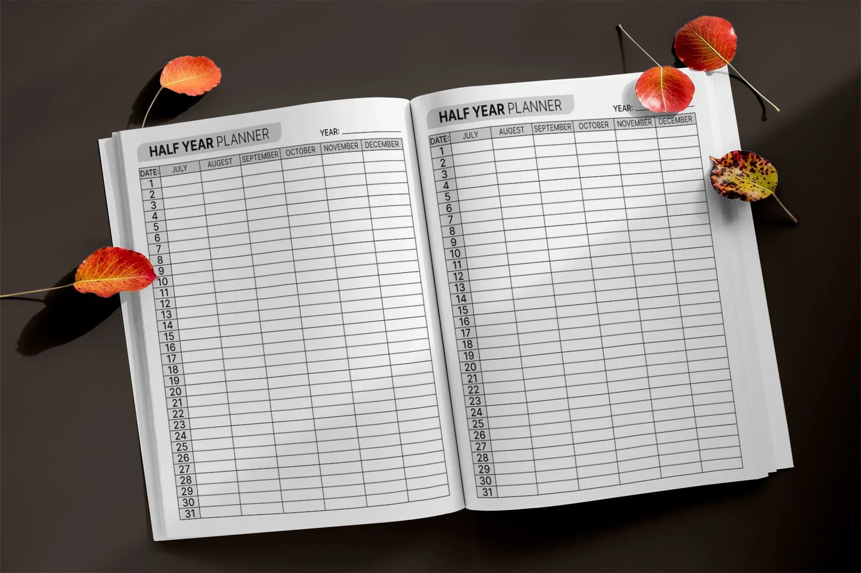 Half Year Planner  Bundle - CraftNest - Digital Crafting and Art