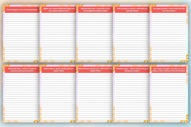Daily Thought Prompts Book for Inspiration - CraftNest - Digital Crafting and Art