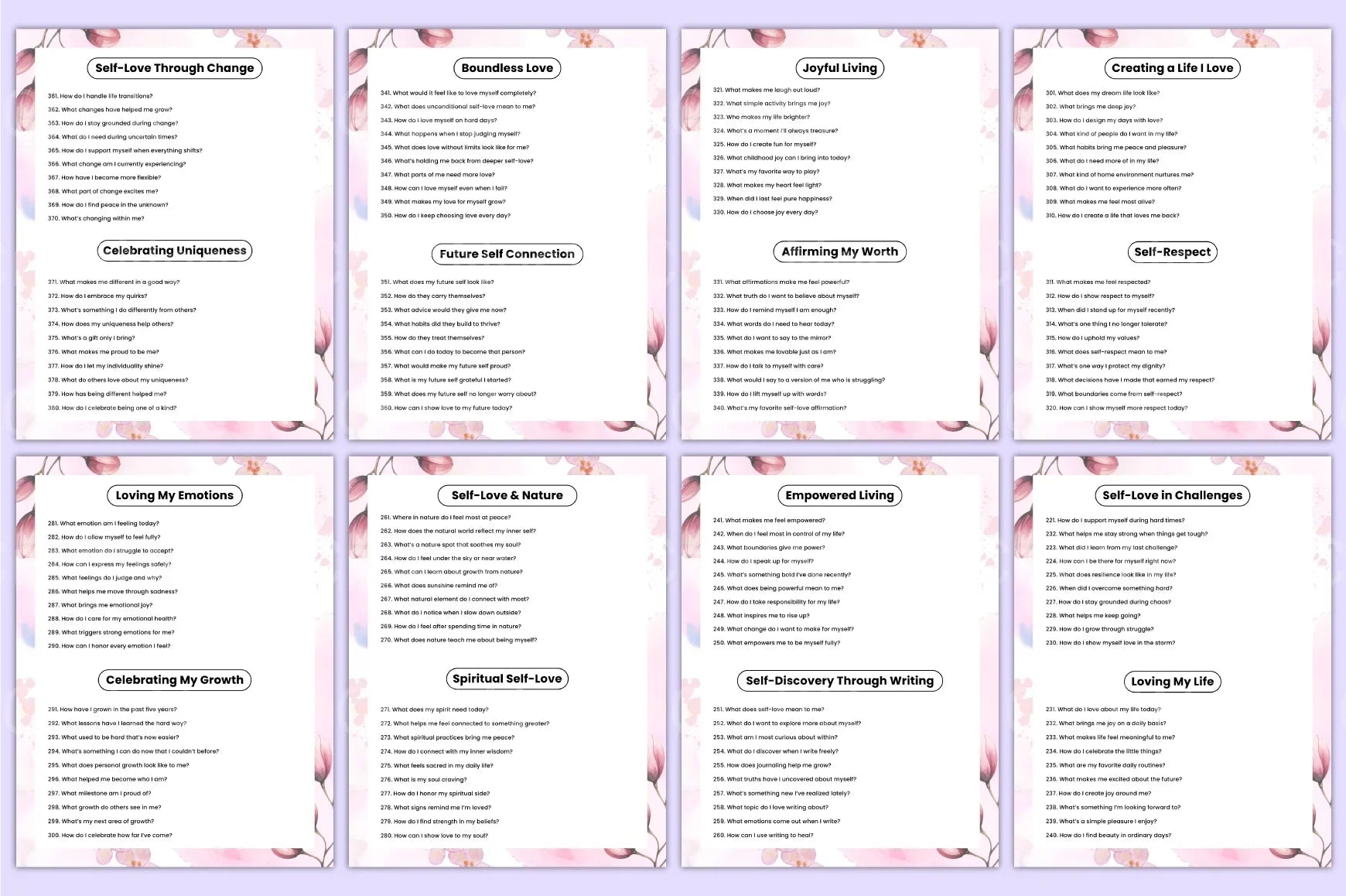 Self Love Prompts for Personal Growth - CraftNest - Digital Crafting and Art