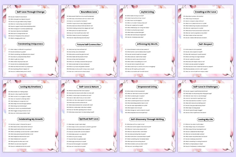 Self Love Prompts for Personal Growth - CraftNest - Digital Crafting and Art