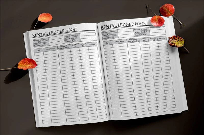 Rental Ledger Book Planner - CraftNest - Digital Crafting and Art
