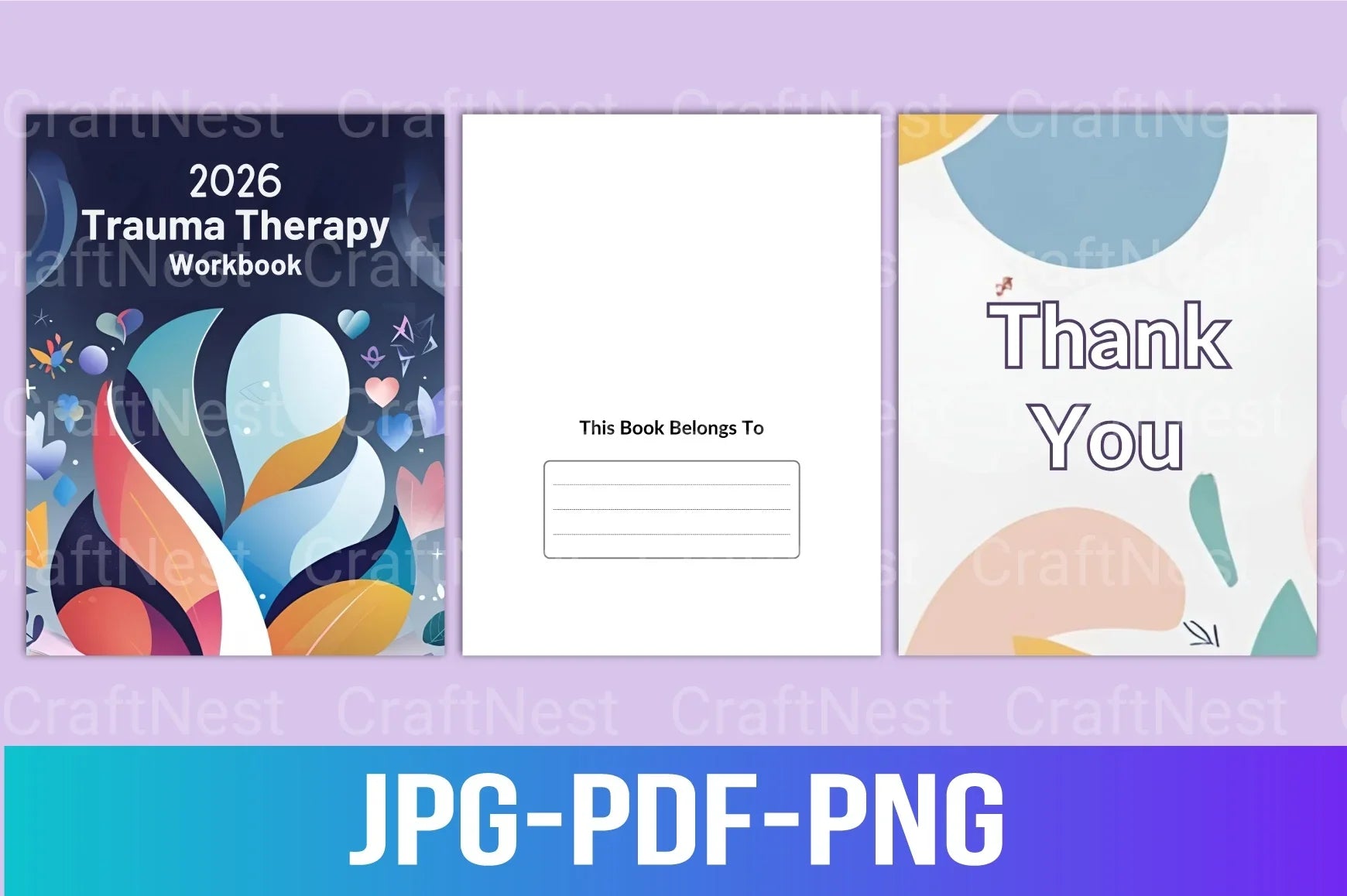Trauma Therapy Workbook: Healing and Recovery Guide - CraftNest - Digital Crafting and Art