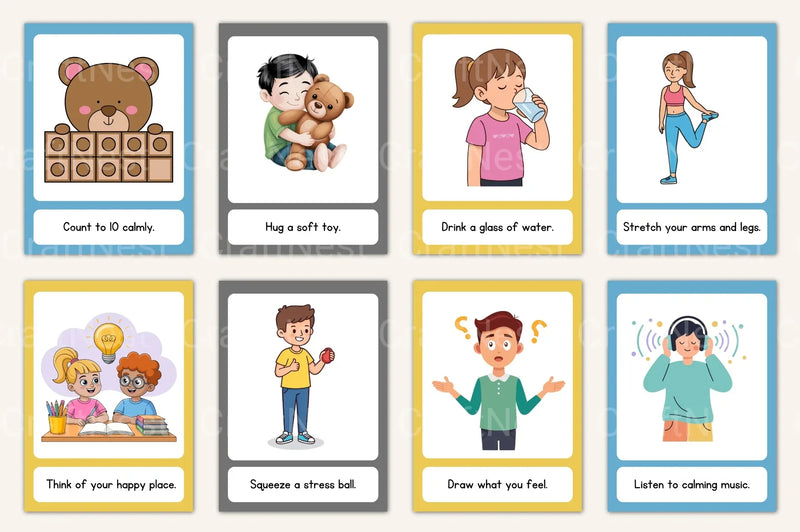 Coping Skills Cards for Kids - CraftNest - Digital Crafting and Art