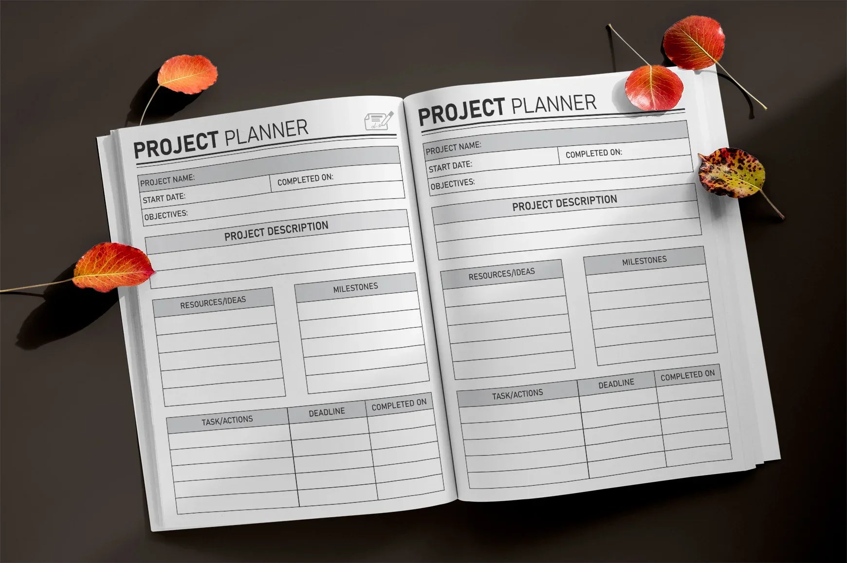 Project Planner from 100 Planner - CraftNest - Digital Crafting and Art