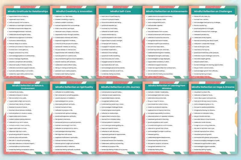 Mindful Prompts for Self Reflection - CraftNest - Digital Crafting and Art