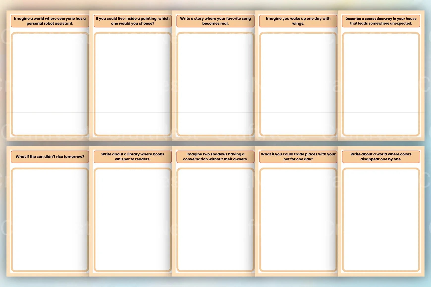 Creative Writing Prompts Book - CraftNest - Digital Crafting and Art
