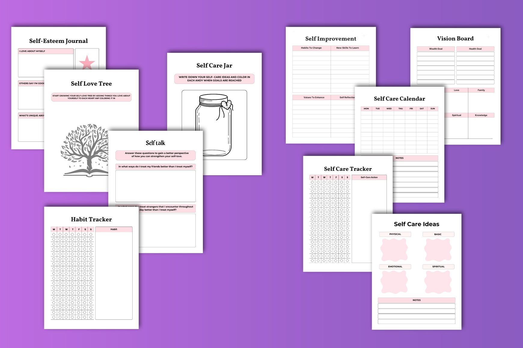 Self Love Work Planner