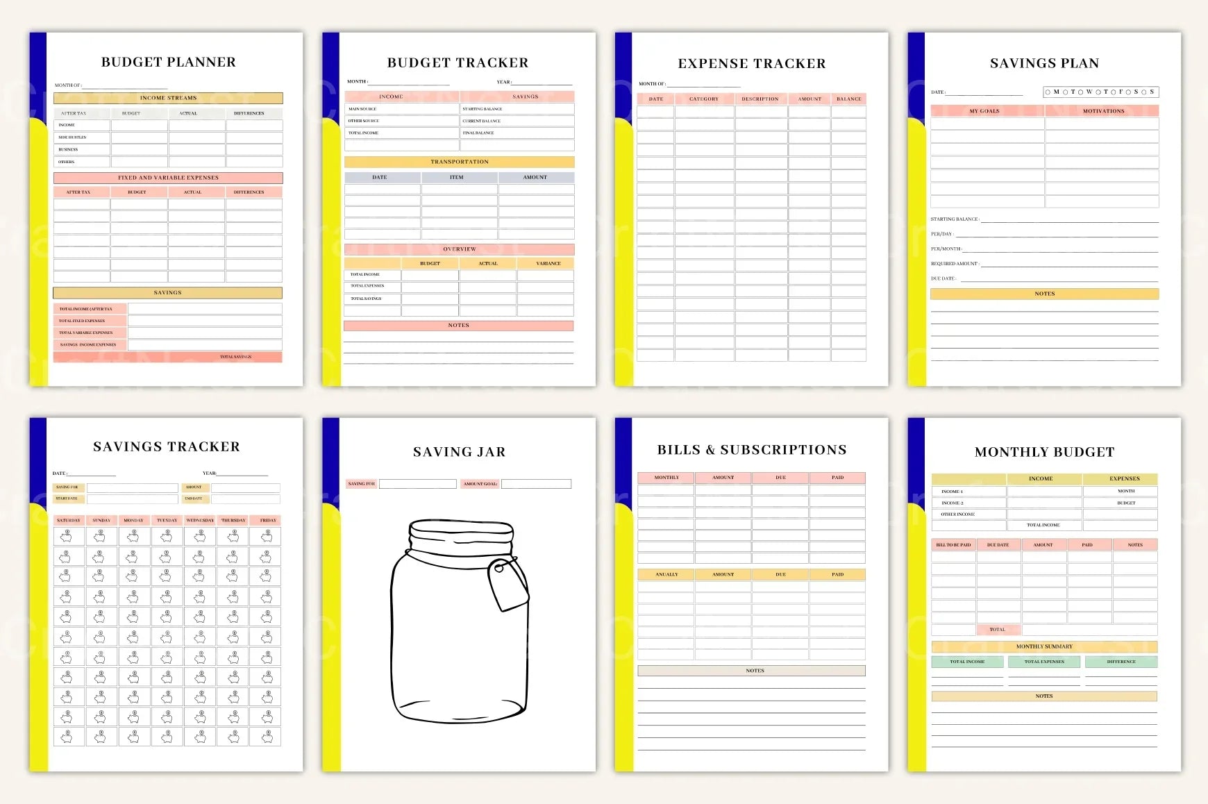 Budget Organizer Book for Effective Financial Planning - CraftNest - Digital Crafting and Art