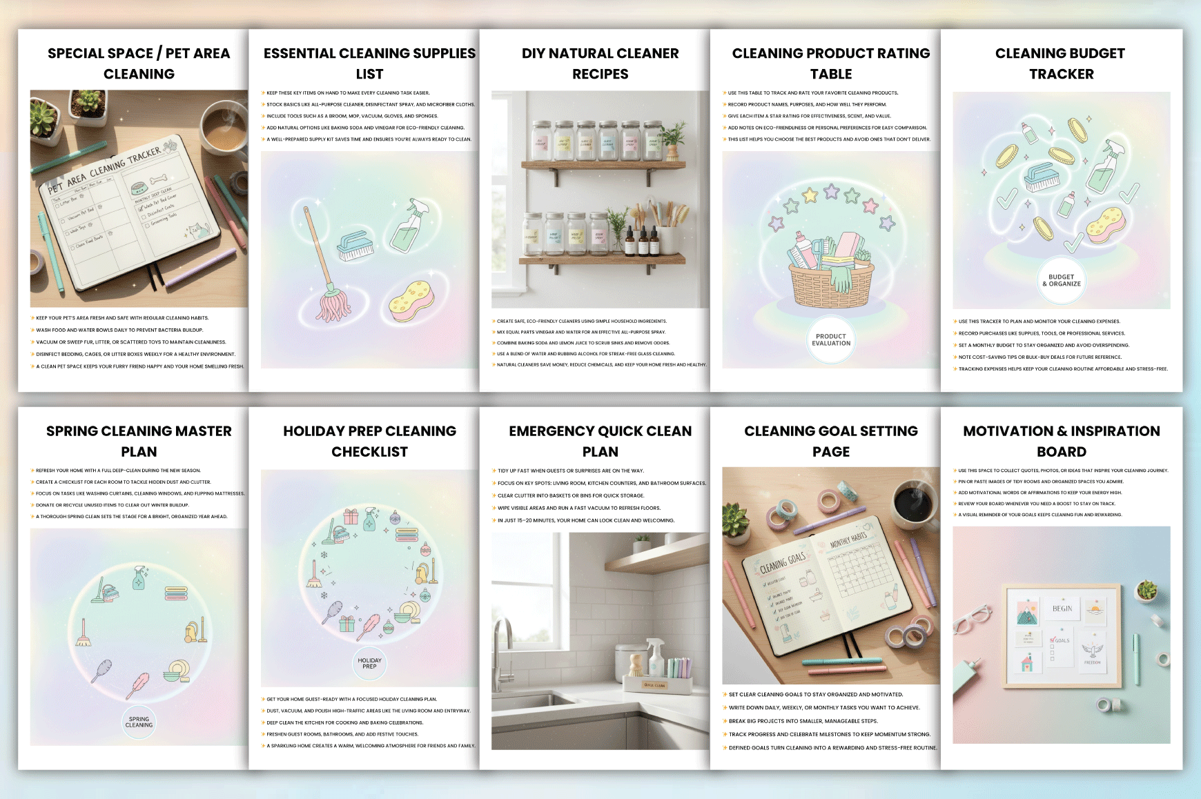 Ultimate Cleaning Guide Book - CraftNest - Digital Crafting and Art