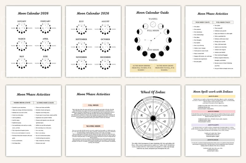 Moon Phases Rituals Guide - CraftNest - Digital Crafting and Art