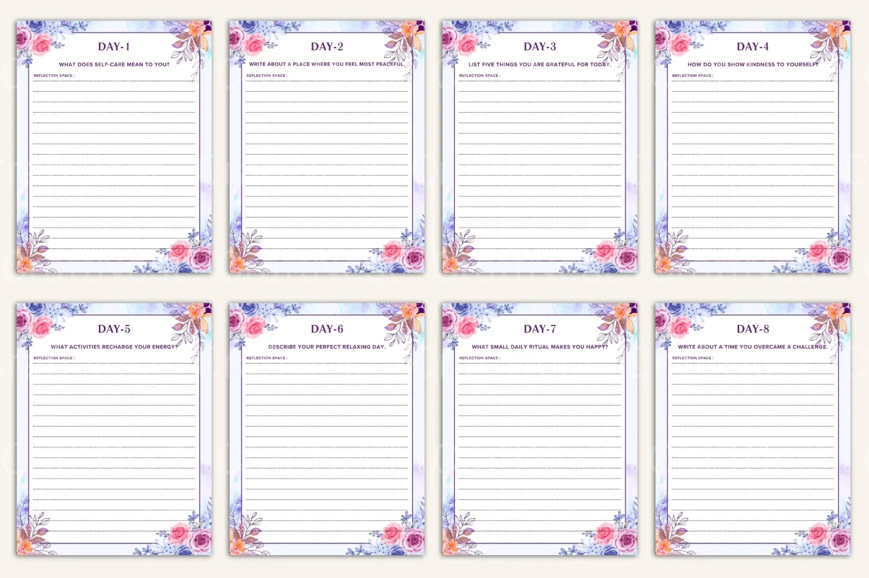 Daily Self-Care Prompts for Personal Wellbeing - CraftNest - Digital Crafting and Art