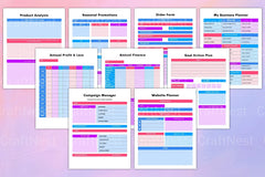 Small Business Planner for Entrepreneurs - CraftNest - Digital Crafting and Art