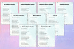 Cognitive Behavioral Prompts Workbook for Personal Growth - CraftNest - Digital Crafting and Art