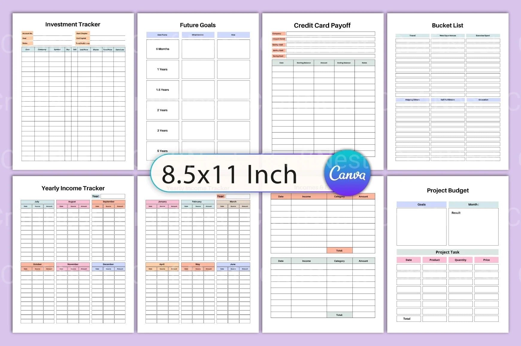 Budget Planner Template - CraftNest - Digital Crafting and Art