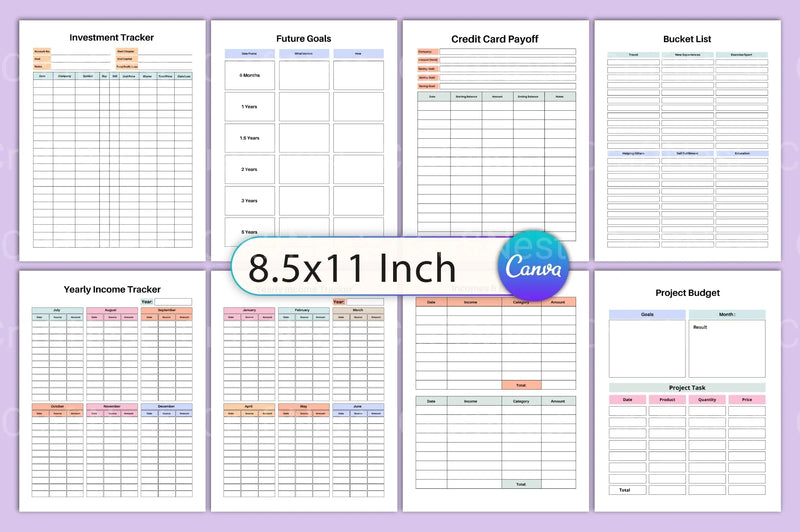 Budget Planner Template - CraftNest - Digital Crafting and Art