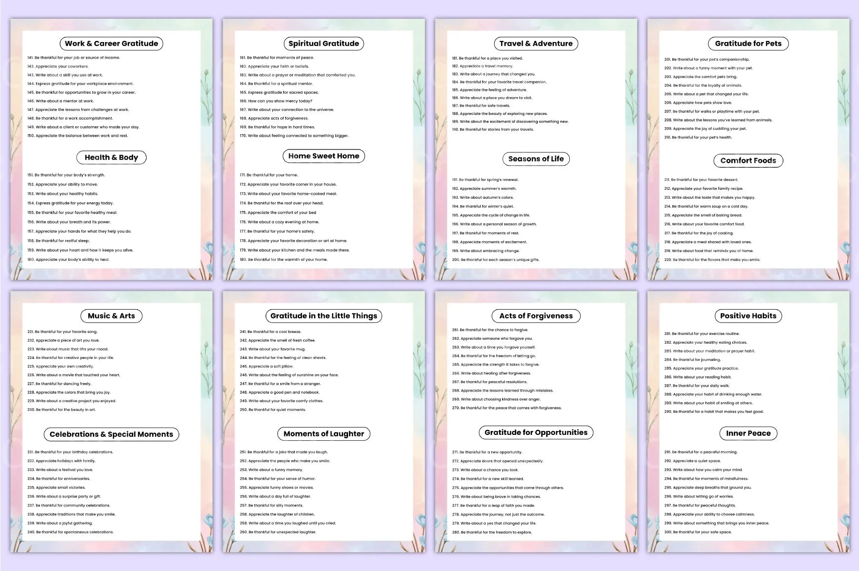 Gratitude Prompts for Daily Reflection - CraftNest - Digital Crafting and Art