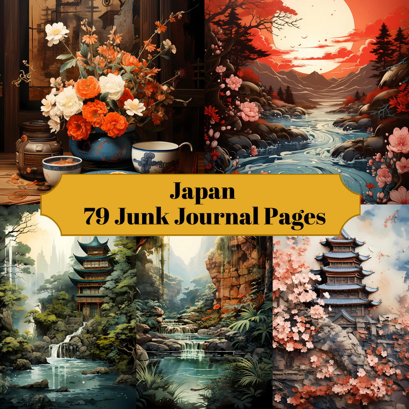 Japan Junk Journal Pages - CraftNest