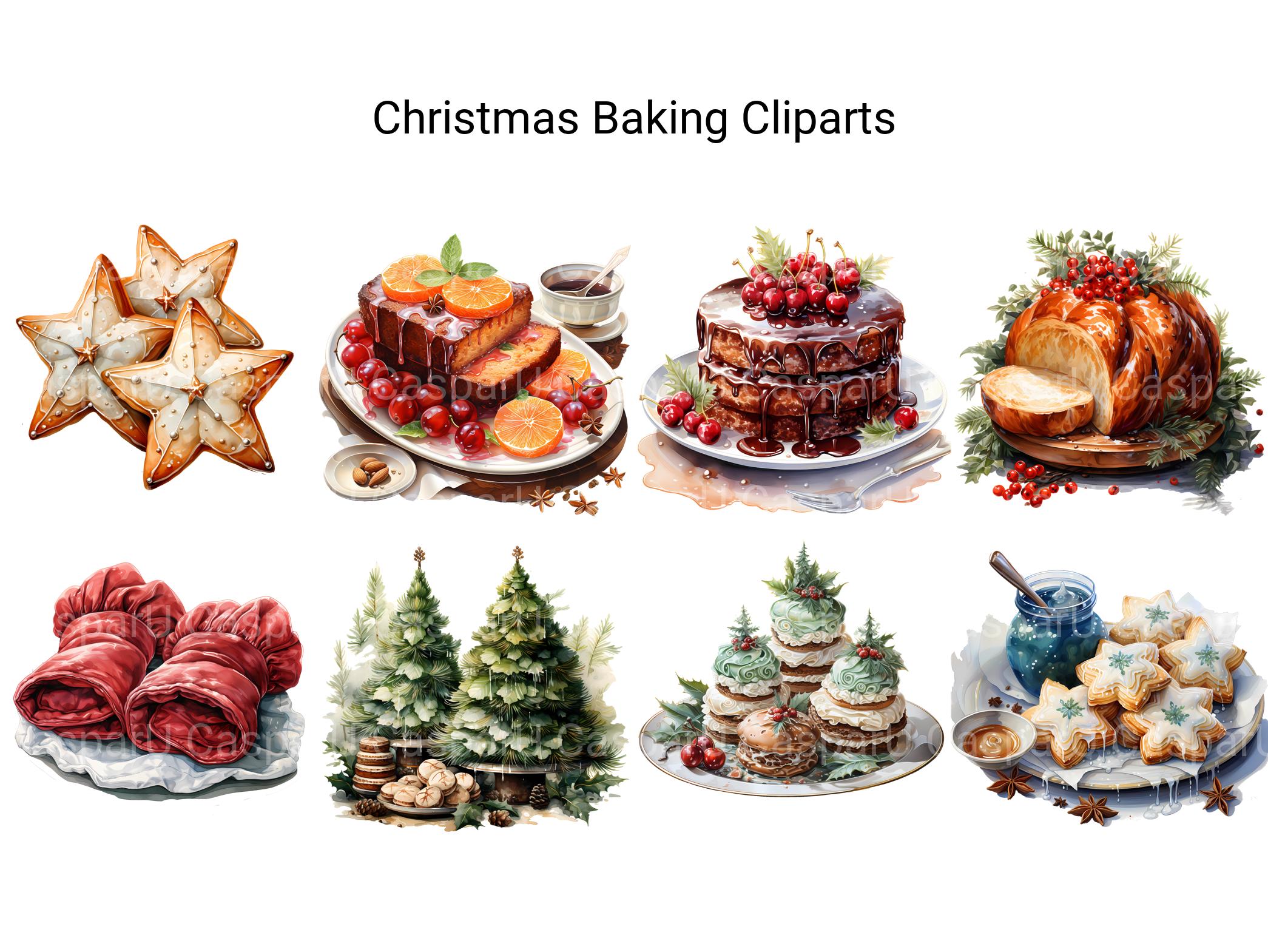 Christmas Baking Clipart - CraftNest